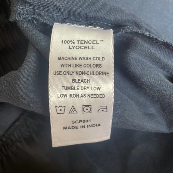 Quince Dark Blue Tiered Tencel Maxi Skirt - Picture 5 of 7